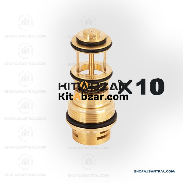 0202050054 سوپاپ برنجي سه طرفه L ايران رادياتور - تصویر 1