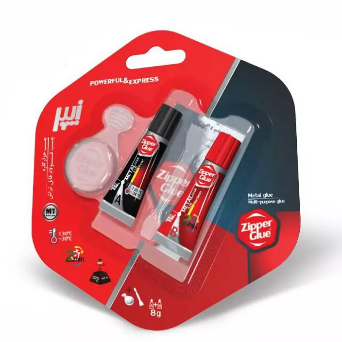 05080043 چسب فولاد زيپر 8 گرمي مات M1 - تصویر 1