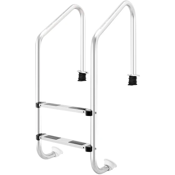 204030024 نردبان استخري 2 پله كلاسيك كف پلاستيك - تصویر 1