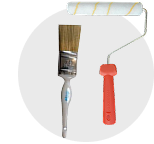 قلم رنگ و غلتک